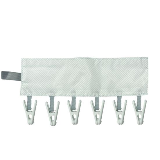 Дорожная вешалка Yousheng с 6 прищепками, высокая грузоподъемность, дизайн на липучке, портативная складная вешалка-прищепка, сушилка для полотенец