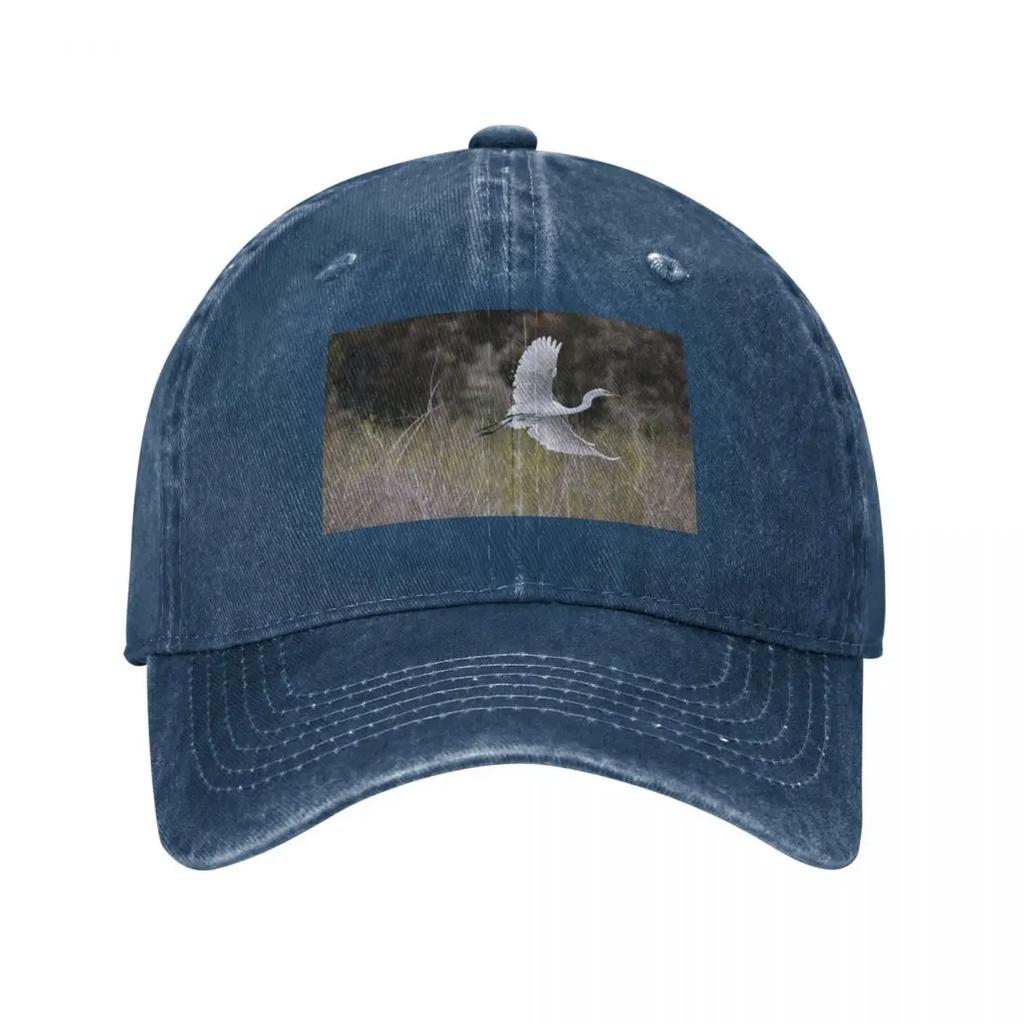 The Graceful Egret Baseball Cap F Kids Hat Golf Wear Mountaineering Golf Wear Unisex Womens