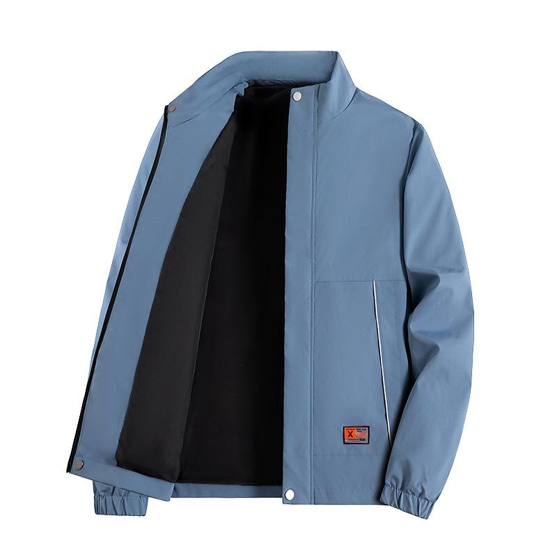 Мужские куртки в деловом стиле Весна и осень Деловая повседневная куртка с воротником-стойкой Модные тенденции в летном стиле Универсальные топы Ветровка