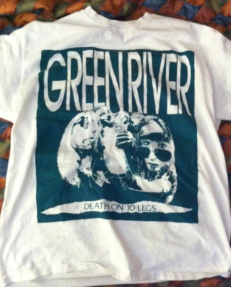 Unisex Green River white T-Shirt Cotton MEN short sleeve Unisex T-Shirt
