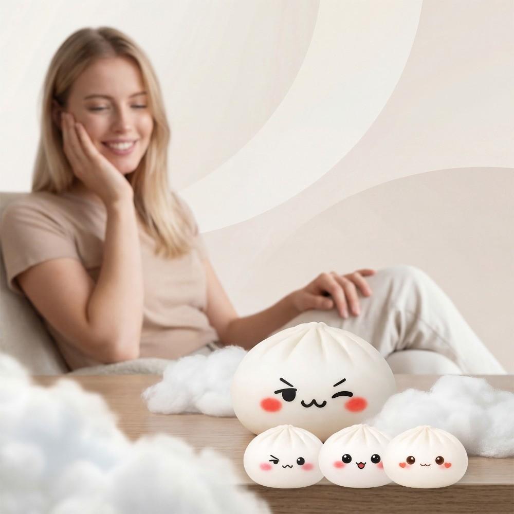 Soft Steamed Stuffed Bun Squishy Pinch Le Slow Resilience Squishy Toy  Relaxation Tool
