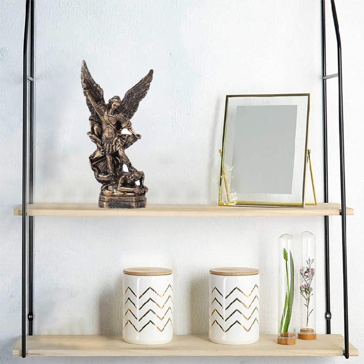 Protective Miguel Archangel Statue, 5.12Inch Miguel Arcangel Decors for Collectors Figure