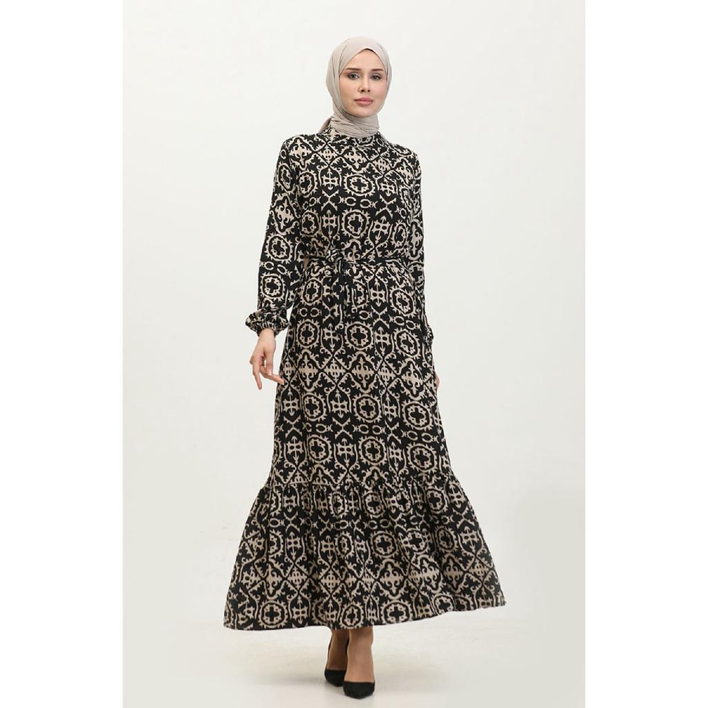 Платье Viscose Patterned 0362-03 Черный