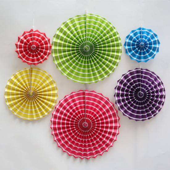 6 шт. бумажный веер настенное украшение фон потолочные подвесные украшения для осенней вечеринки детский душ выпускной день рождения свадьба