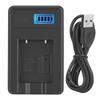 NP-45 Li-40B Camera Battery Single Charger USB Charging with LCD Screen Display Black