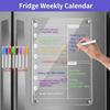 Transparent Magnetic Acrylic Weekly Planner Reusable Planning Note Board  School