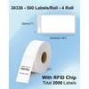 Weemay 30336 FNSKU Barcode Labels, Compatible for DYMO LabelWriter 5XL 550 550 Turbo 4XL 450 Wireless 450 Duo, 1" x 2-1/8", 25mm x 54mm Label with