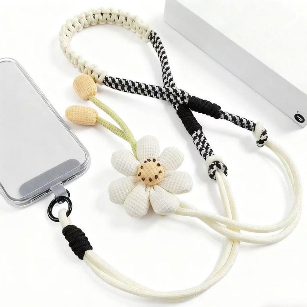 Detachable Crossbody Phone Strap Flower Phone Neck Straps Mobile Phone Lanyard Hanging Ornaments