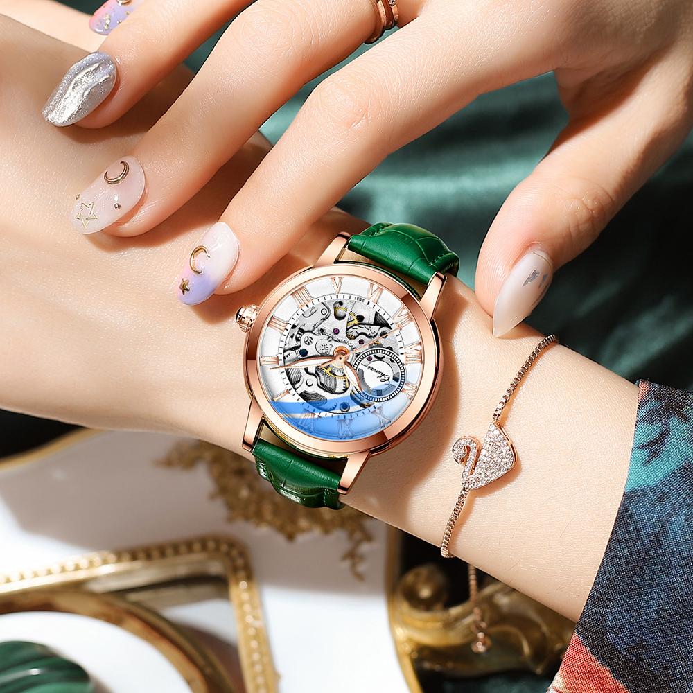 Chenxi Женские автоматические механические часы Топ Бренд Роскошные из нержавеющей стали Водонепроницаемые наручные часы