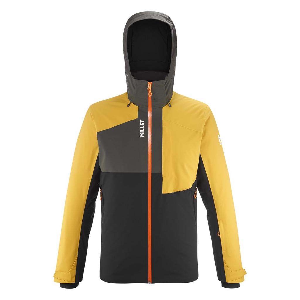 Millet Atna Peak Ski Jacket MIV9896 Size M Men's Black/Saffron (New Logo)