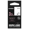 Genuine Casio Label Writer Nameland Tape Black Letters On White Background 3.5mm XR-3WE
