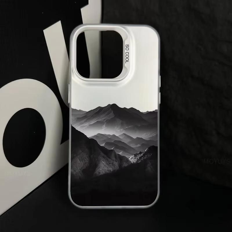 Чехол для телефона "Горный хребет Темного тумана" Для IPhone 17 16 15 14 Pro Max 13 12 11 Pro Max 7 8 Plus XS XR X 16E Жесткая крышка Чехол Funda
