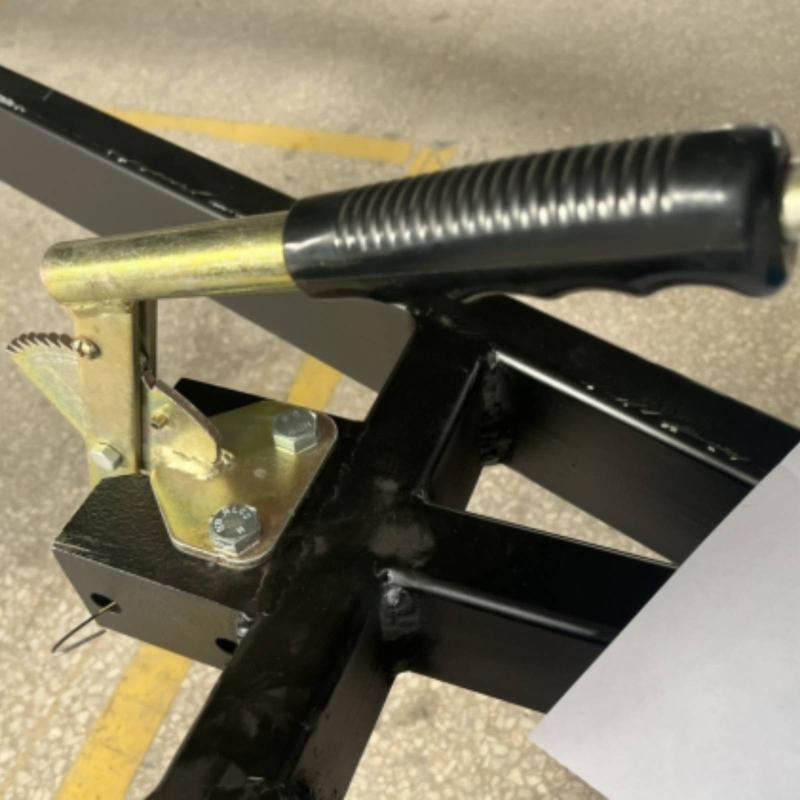 Hauling Vehicle Hand Brake Handle Ribbed Grip Ratchet Brake Handle Handbrake Lever Plated Finish Vehicle Part Toothed