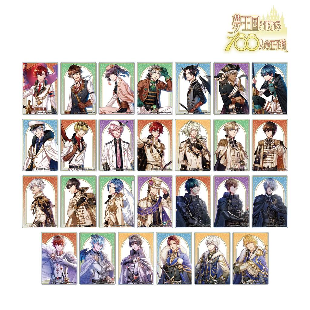 Dream Kingdom and 100 Sleeping Princes and 6th Anniversary Key Visual Trading Acrylic Cards BOX of 27 3rd, 4th,