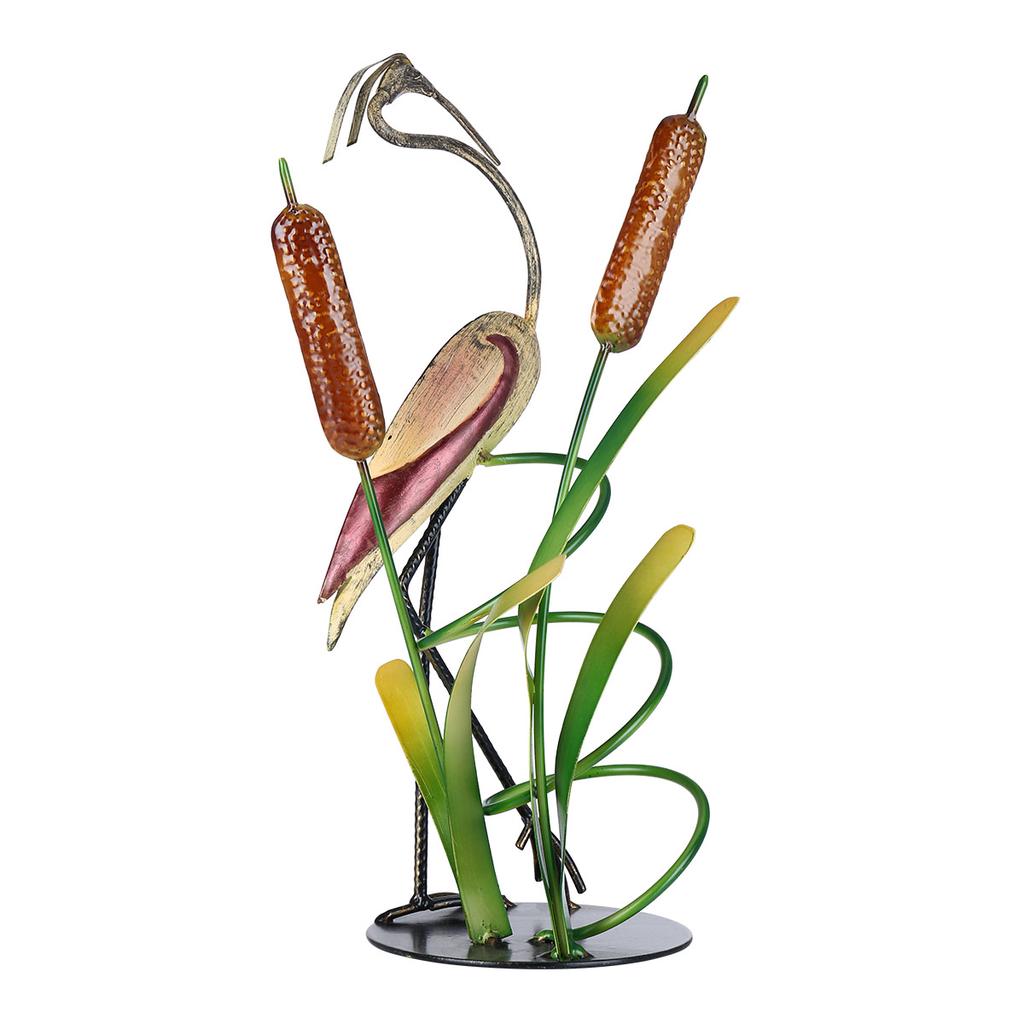 Tooarts Wild Crane Wine Rack Tabletop Decorative Wine Rack Sturdy Iron Material Display and Store