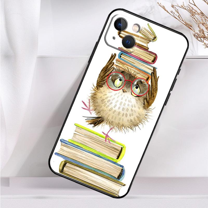 Cute Owl Cartoon Case For iPhone 14 13 12 11 16 15 Pro Max Mini Cover X XR XS 8 7 14 16 15 Plus Accessories