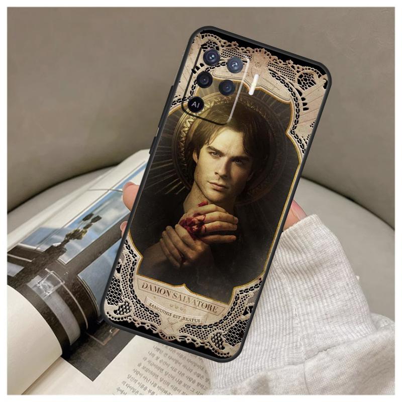 Кейс Damon Salvatore Дневники вампира Для Oppo A17 A57 A77 A40 A78 A54 A74 A94 A76 A16 A96 A18 A60 A80 A38 A58 A98 A15 A5 Pro