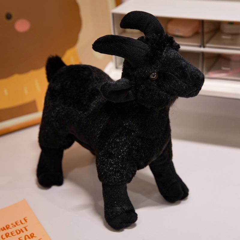 Мультяшная Имитация Козы Кукла Плюшевая Игрушка Белая Кукла Маленькая Овечка Детская Успокаивающая Тряпичная Кукла Подарок на День Рождения