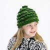 Festive Knitted Parent-Child Hats: Western Christmas Tree Star Design