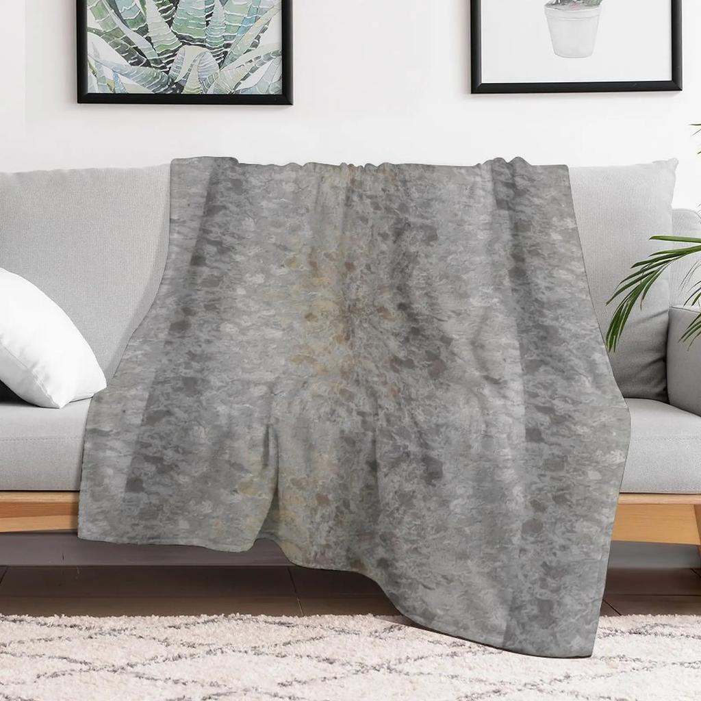 Silver and Gold Throw Blanket Soft Home Decor Blanket for Couch Bedroom