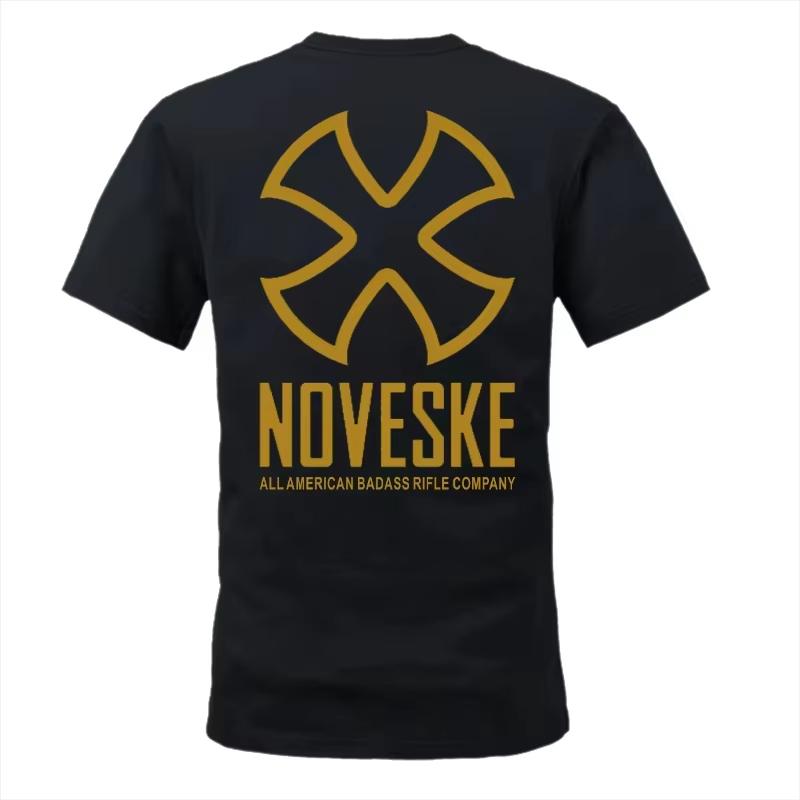 The Noveske Logo Print Men Clothes Fashion Summer T-Shirts Streetwear 100_ Cotton Loose Tops Oversized Unisex Harajuku high quality