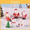 Очаровательные миниатюрные фигурки Санты и снеговика из смолы для праздничного DIY-декора