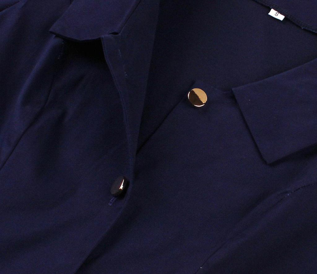 Европейское и американское женское ретро-платье с рукавом средней длины, отложным воротником, однотонное, с карманами