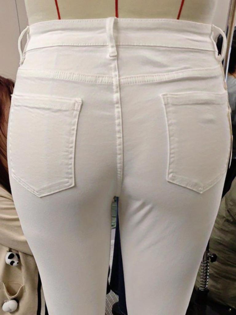 Женские черные и белые джинсы скинни из высокоэластичного денима - Большие размеры