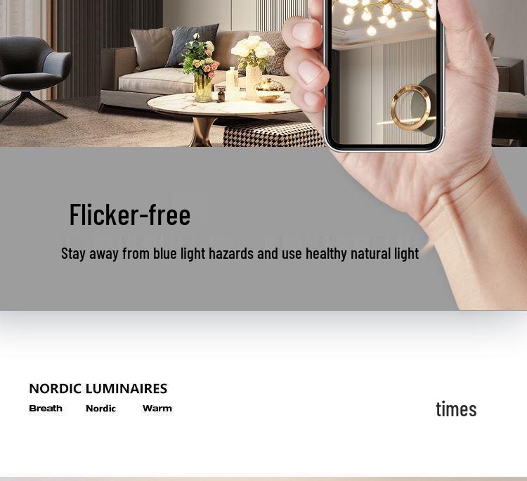 Северная люстра Светлячок: Минималистичное креативное освещение для столовой, спальни и жилых помещений