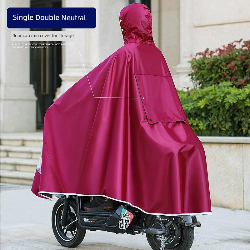 2-Person Motorcycle Women's Parent-Child Motorcycle Raincoat