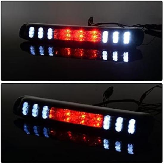 G-PLUS LED Third Brake Light Compatible With 1999-2006 Chevy Silverado/GMC Sierra 1500 2500 3500,3RD Cargo LED Tail Stop Lamps Clear Lens Chrome