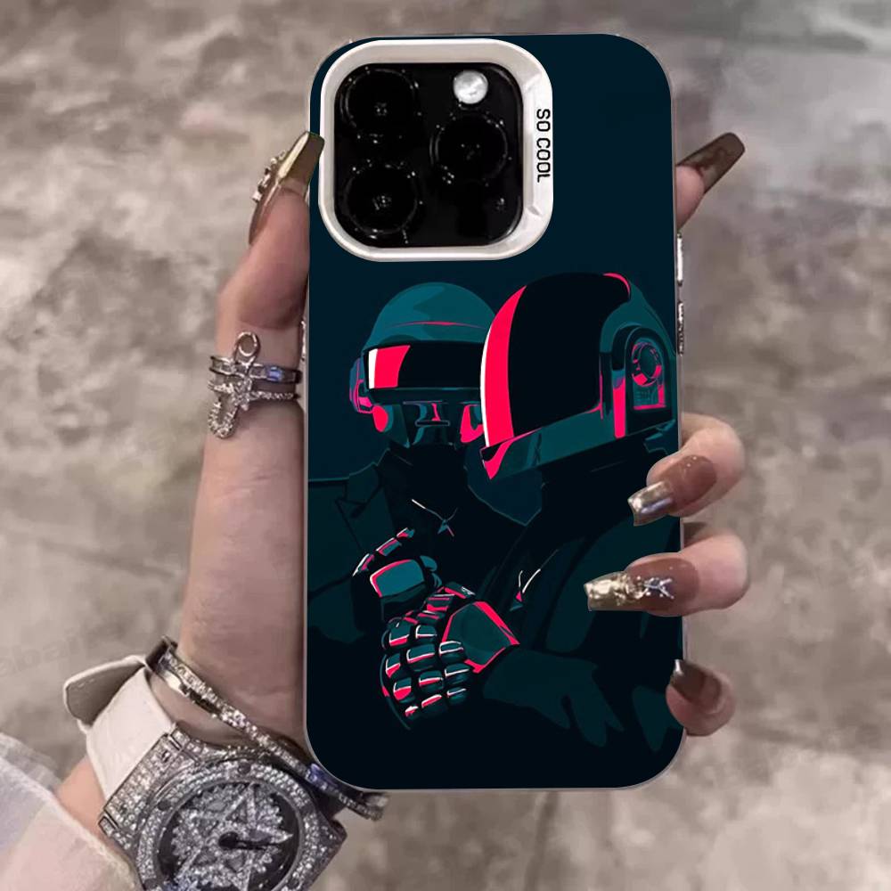 D-Daft Punk Band France Color Phone Case For IPhone 17 16 15 14 13 12 11 Pro Max Plus Pro Shell