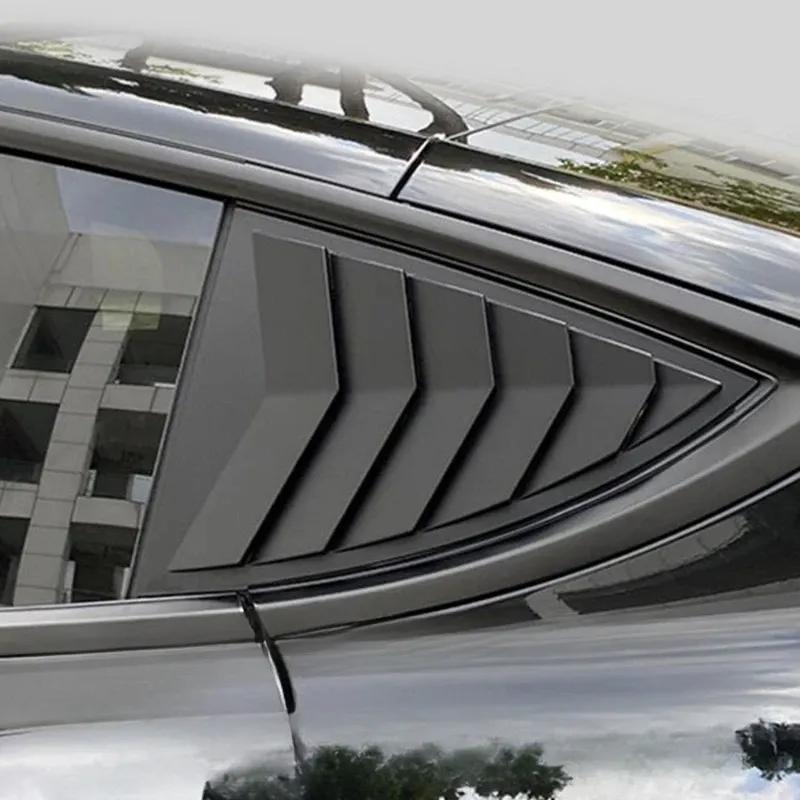Rear Side Blind Window for Tesla Model 3/3+ Rear Triangle Window Spoiler Louver Shutter Cover New Model 3+ Accessories -2024