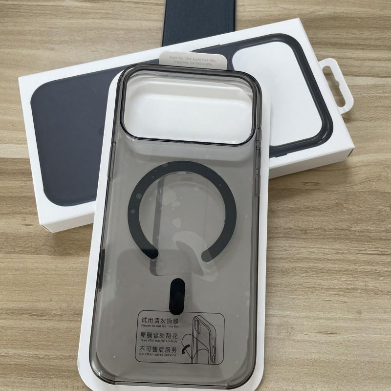 Clear Phone Case IPhone 18 Pro Max 17 16 15 Magnetic With Camera Button Shockproof