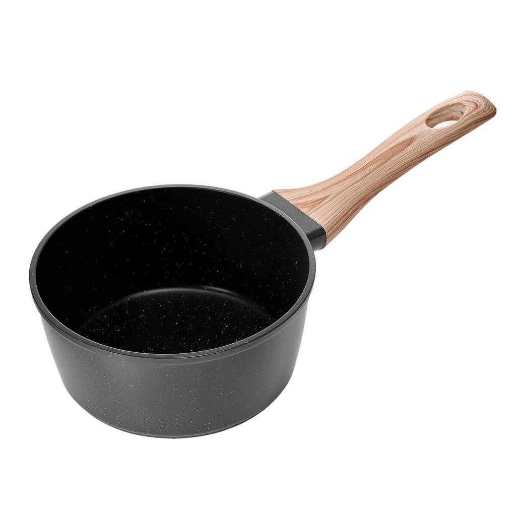 1.5 QT Saucepan, Nonstick Saucepan with Tempered Glass Lid, Multipurpose Cooking Sauce Pot with Detachable Handle, Sauce Pan Small Kitchen Cooking Pot