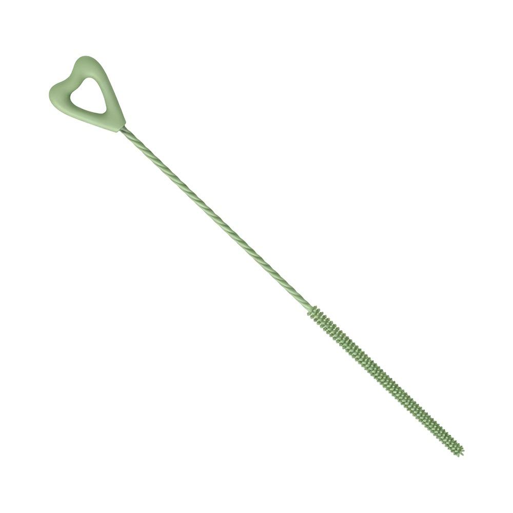 Soft Hair Reusable Silicone Straw Cleaning Brush Long Kitchen Gadgets Drinking Straw Cleaner Brush Household Cleaning Tool for