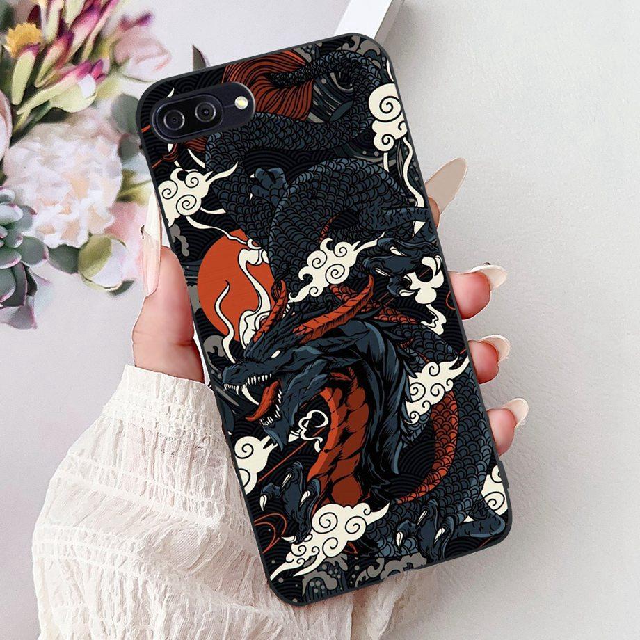 Dragon Koi Fish Landscape Phone Case For ASUS ZC554KL ZC553KL ZE553KL ZE554KL Back Cover Soft TPU Cartoon Bumper ZENFONE 4 MAX