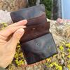 Retro Genuine Leather Wallet for Men and Women Antique Distress Wallets with Coin Pocket Drawstring Short Purse for Male