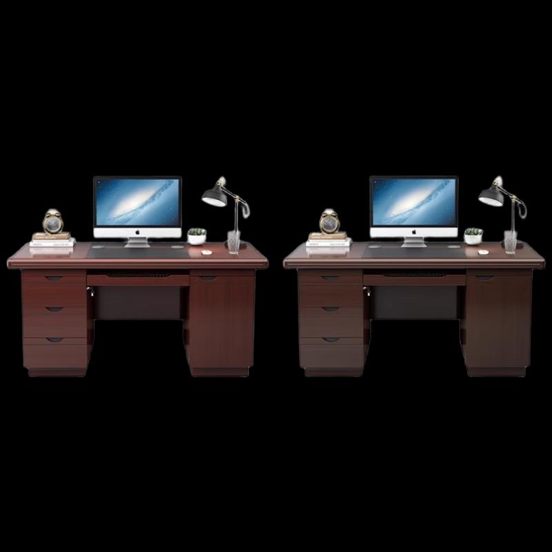 Milin Solid Wood Veneer Office Desk