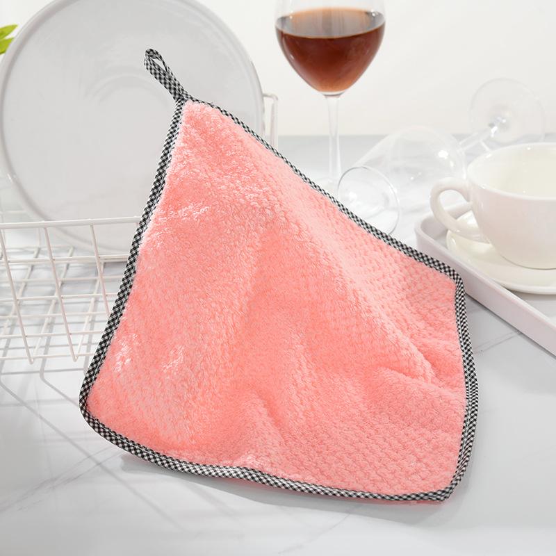 Кухонные полотенца из бытовых суперабсорбирующих полотенец из микрофибры, кухонные полотенца для мытья посуды, салфетки для мытья посуды из кораллового бархата, инструменты для чистки и протирания посуды