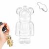 Прозрачный защитный чехол, совместимый с брелоком Bearbrick, модель 2026. цепочка шариковая специальный чехол для хранения защита от пожелтения ударопрочность царапина