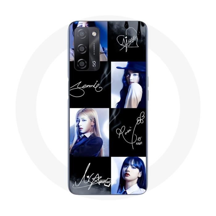 Coque - Maniacase - Oppo A55 5G - Noir - Photo Blackpink - Souple