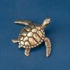 1pc Handmade Pure Brass Turtle Ornament for Home and Office Decoration, Perfect for Tea Parties