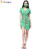 Adult Witch Costume Green Dress With Blood Accents Perfect For Halloween Parties