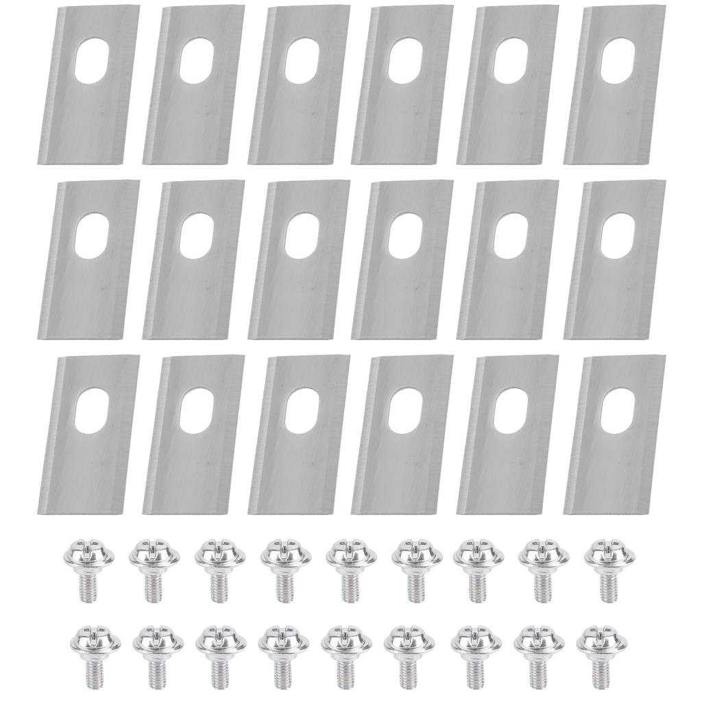 Lawn Mower Blades Stainless Steel Replacement Cutting Blade 7x10.8mm Center Holes Suitable for Dreame Lawnmower Accessories