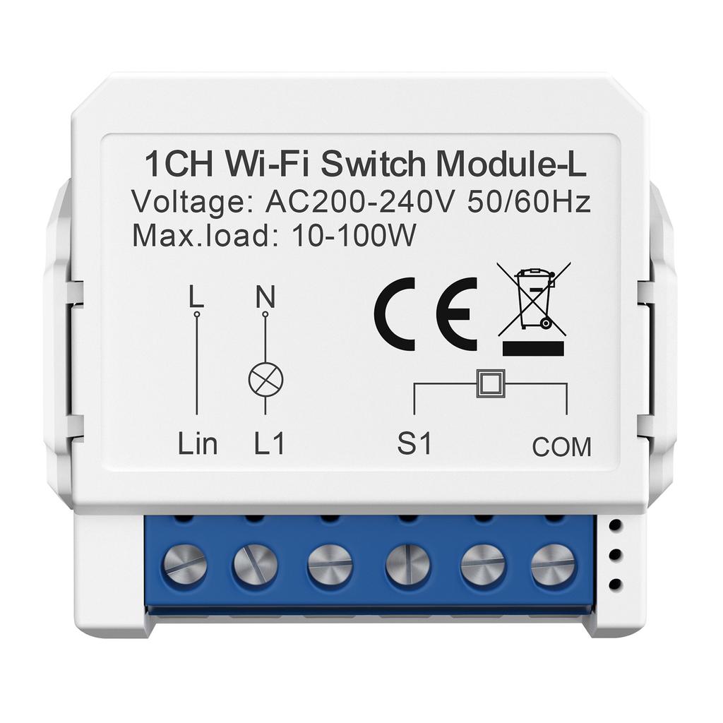 LWSM16 1 Gang Smart WiFi Switch Module Tuya Single Live Wire Mini Voice Activation Intelligent Control
