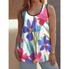 Interesting Prints Women's Sleeveless Vest Creative Colorful Leisure Loose Fashionable Versatile Summer Vest