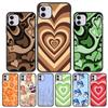 Heart Circle Case For Iphone 11 Pro 12 13 Pro Max 7 8 Plus XR XS Max X 12 Mini 6 6S SE 2020 SE2 Cover Shell Iphone11 Funda Coque