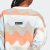 Adidas X Marimekko Sweatshirt With Round Neck Women Sweatshirt Coral-Pink IC6351