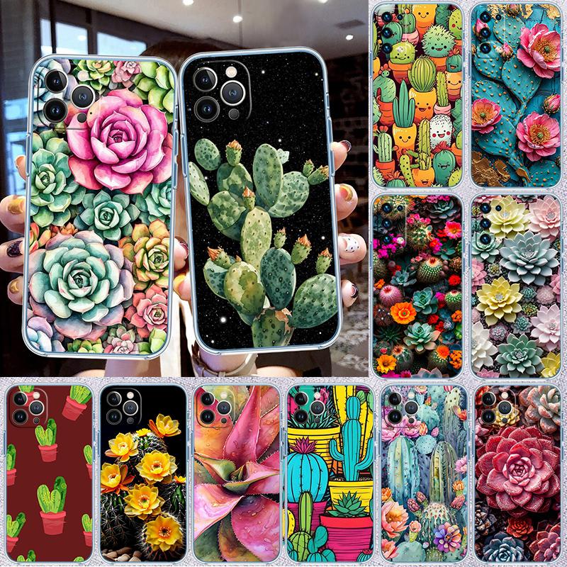 BH48 Watercolour Cacti Succulent Phone Case for Motorola Moto Edge 20 30 40 50 S30 Fusion Ultra Pro Neo Lite + G200 G23
